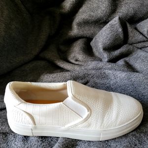 White slip on sneakers